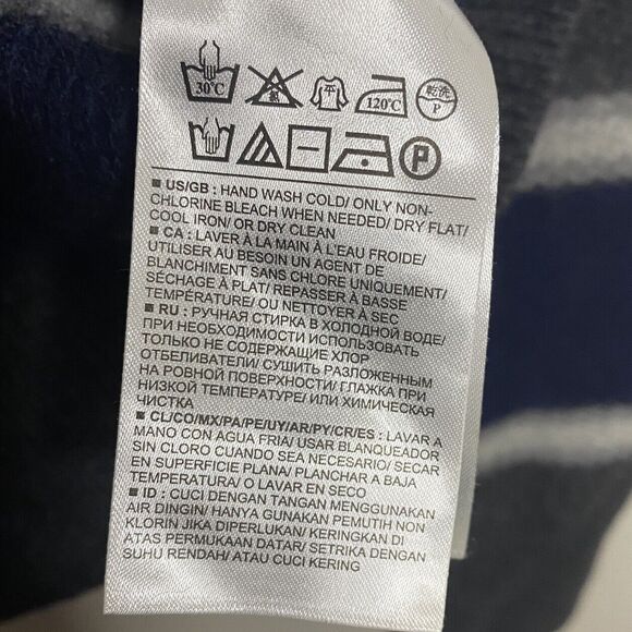 Banana Republic Sweater Mens S Striped Merino Wool Shawl Collar Preppy Academia - Picture 10 of 11